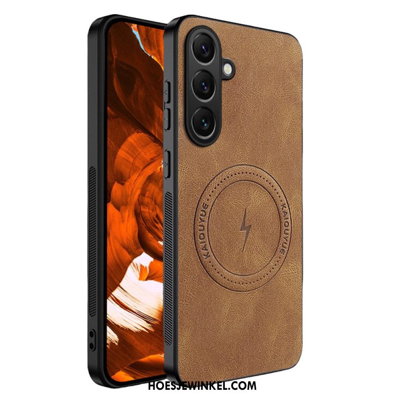 Hoesje Samsung Galaxy S26 Magnetisch Met Leerlook Bescherming Hoesje