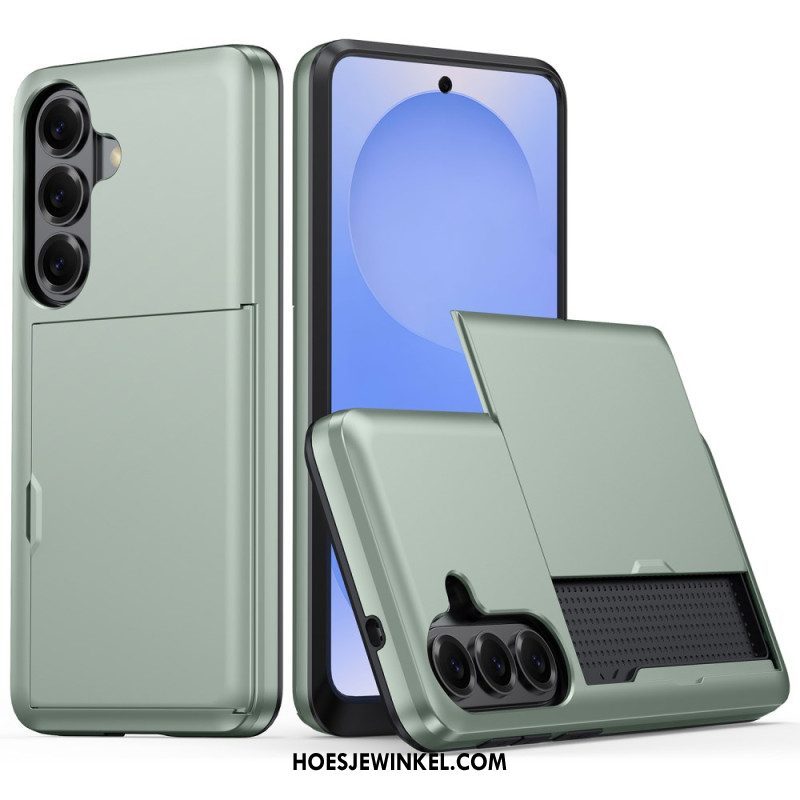 Hoesje Samsung Galaxy S26 Plus Kaarthouder Met Metallic Effect Bescherming Hoesje