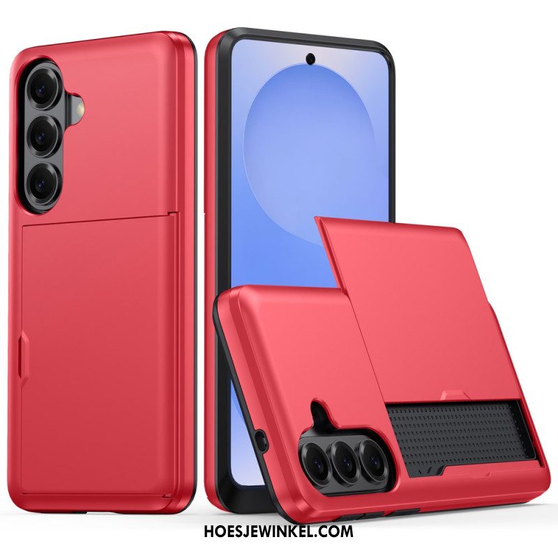 Hoesje Samsung Galaxy S26 Plus Kaarthouder Met Metallic Effect Bescherming Hoesje