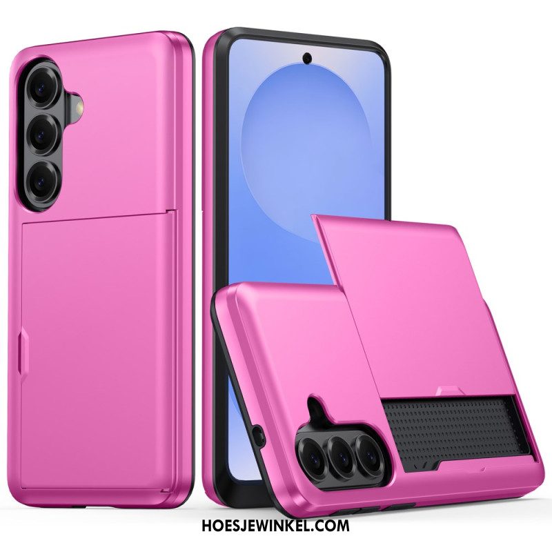 Hoesje Samsung Galaxy S26 Plus Kaarthouder Met Metallic Effect Bescherming Hoesje