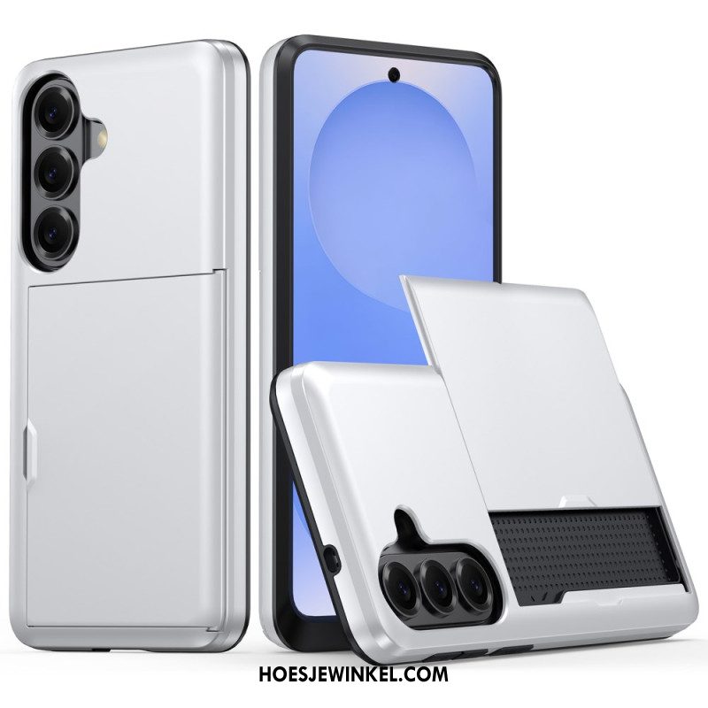 Hoesje Samsung Galaxy S26 Plus Kaarthouder Met Metallic Effect Bescherming Hoesje