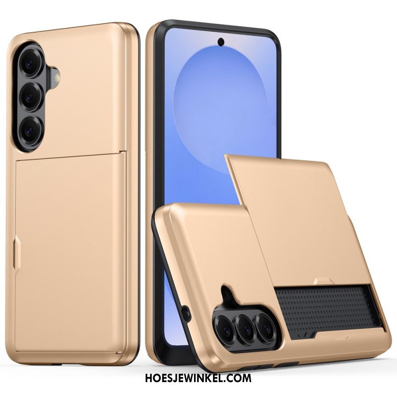 Hoesje Samsung Galaxy S26 Plus Kaarthouder Met Metallic Effect Bescherming Hoesje