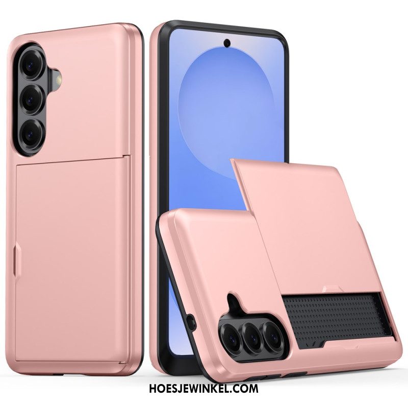 Hoesje Samsung Galaxy S26 Plus Kaarthouder Met Metallic Effect Bescherming Hoesje