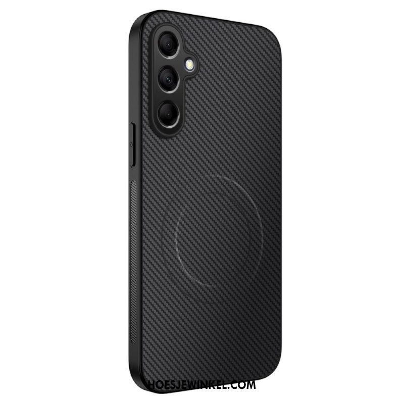 Hoesje Samsung Galaxy S26 Plus Magnetische Koolstofvezeltextuur Bescherming Hoesje