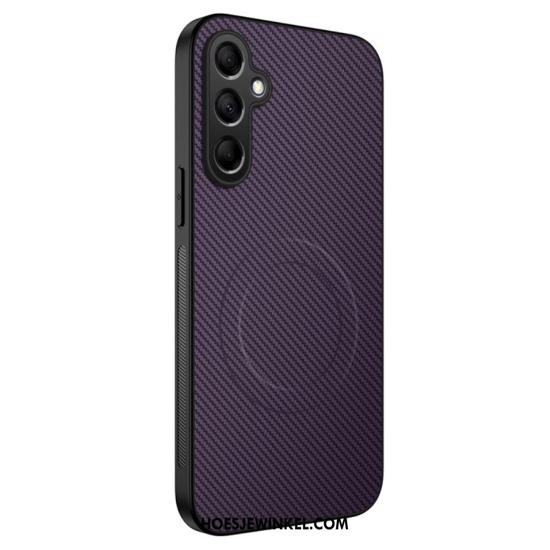 Hoesje Samsung Galaxy S26 Plus Magnetische Koolstofvezeltextuur Bescherming Hoesje