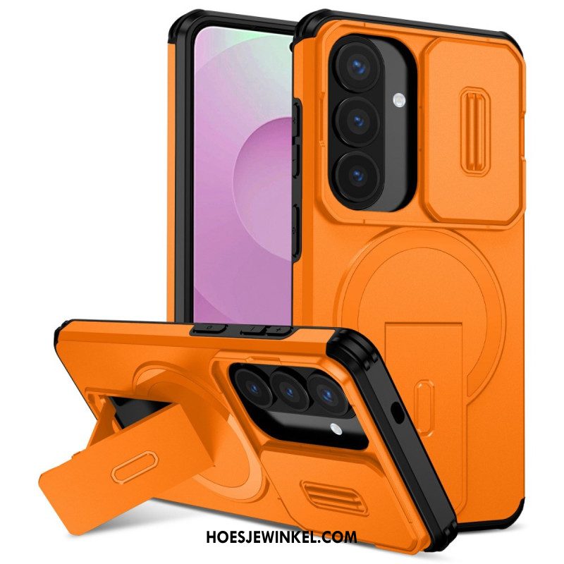 Hoesje Samsung Galaxy S26 Schuifbare Magnetische Standaard En Cameracover Bescherming Hoesje