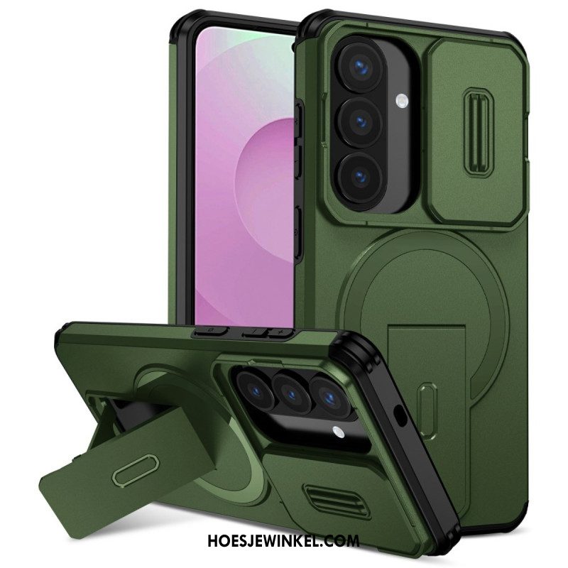 Hoesje Samsung Galaxy S26 Schuifbare Magnetische Standaard En Cameracover Bescherming Hoesje