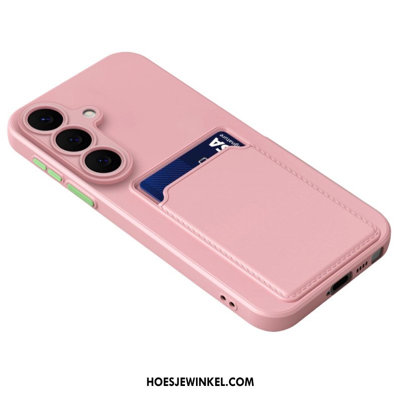 Hoesje Samsung Galaxy S26 Siliconen Met Kaarthouder Bescherming Hoesje