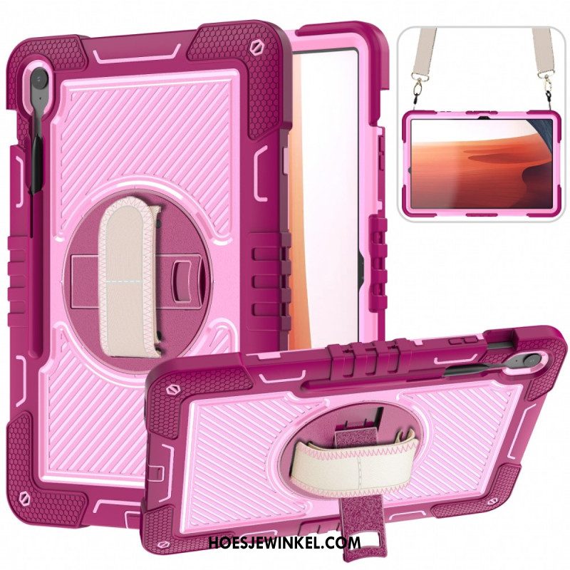 Hoesje Samsung Galaxy Tab S10 Fe Plus Standaard En Schouderband