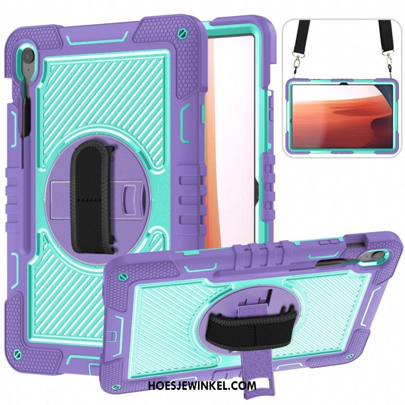 Hoesje Samsung Galaxy Tab S10 Fe Plus Standaard En Schouderband