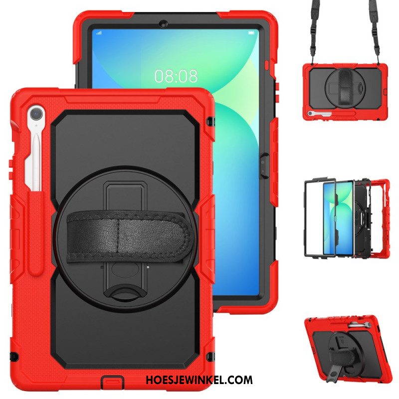 Hoesje Samsung Galaxy Tab S10 Fe Plus Ultra-resistent Met Schouderband Bescherming Hoesje