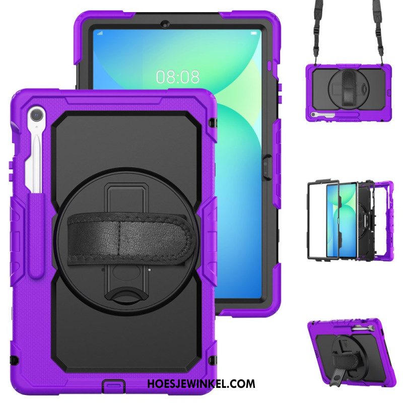 Hoesje Samsung Galaxy Tab S10 Fe Plus Ultra-resistent Met Schouderband Bescherming Hoesje