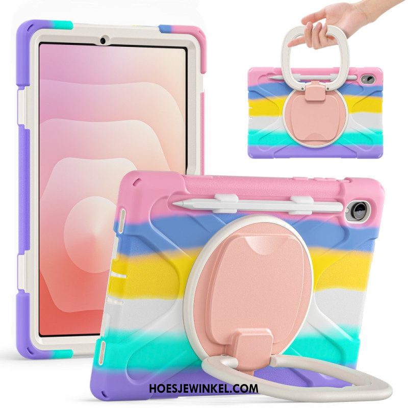 Hoesje Samsung Galaxy Tab S11 Drievoudige Bescherming Met Ringhouder Bescherming Hoesje