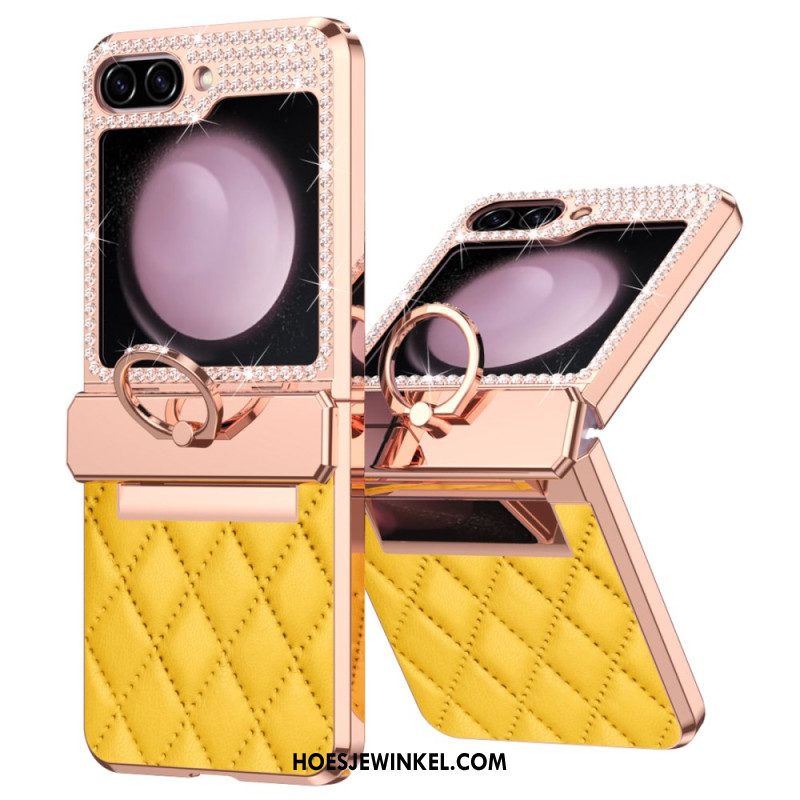 Hoesje Samsung Galaxy Z Flip 7 Fe Decoratie Met Strass-steentjes Bescherming Hoesje