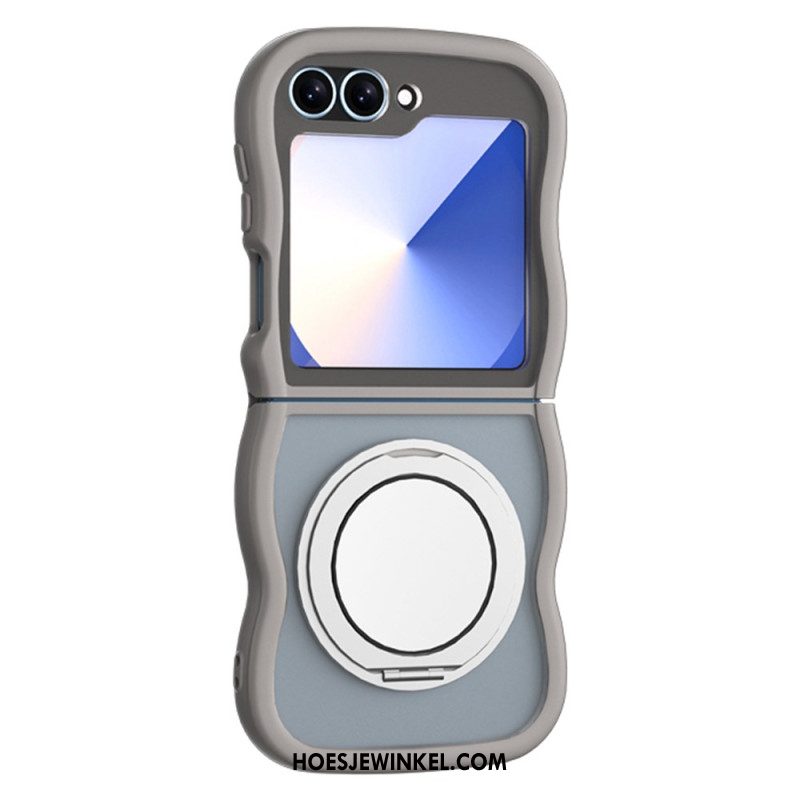 Hoesje Samsung Galaxy Z Flip 7 Fe Draaibare Standaard En Ingebouwde Spiegel Bescherming Hoesje