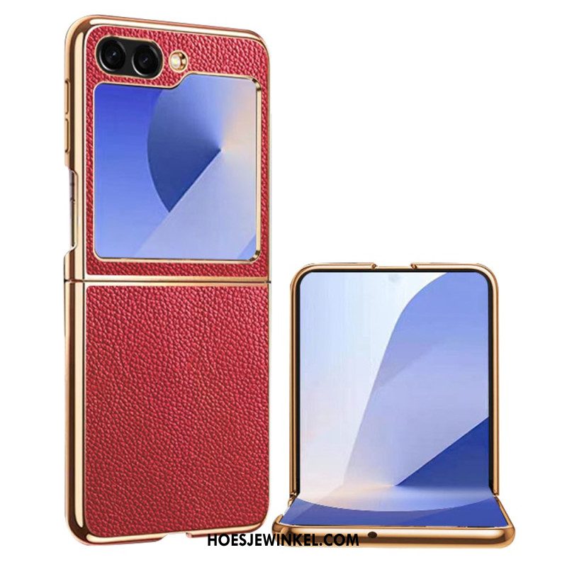 Hoesje Samsung Galaxy Z Flip 7 Fe Echt Leer