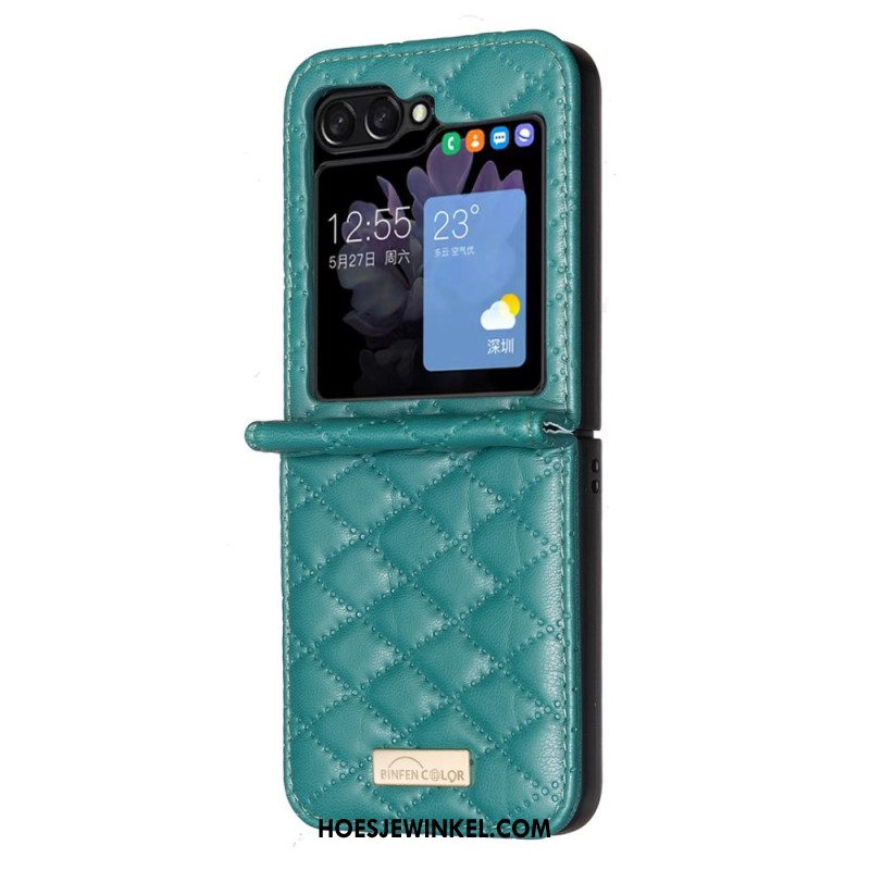 Hoesje Samsung Galaxy Z Flip 7 Fe Gewatteerde Binfen-kleur
