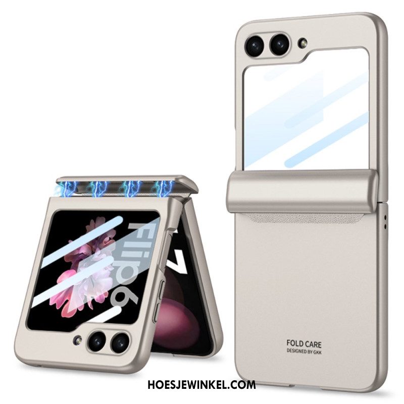 Hoesje Samsung Galaxy Z Flip 7 Fe Gkk Magnetisch Scharnier En Kleine Schermbeschermer Bescherming Hoesje