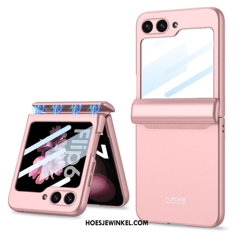 Hoesje Samsung Galaxy Z Flip 7 Fe Gkk Magnetisch Scharnier En Kleine Schermbeschermer Bescherming Hoesje
