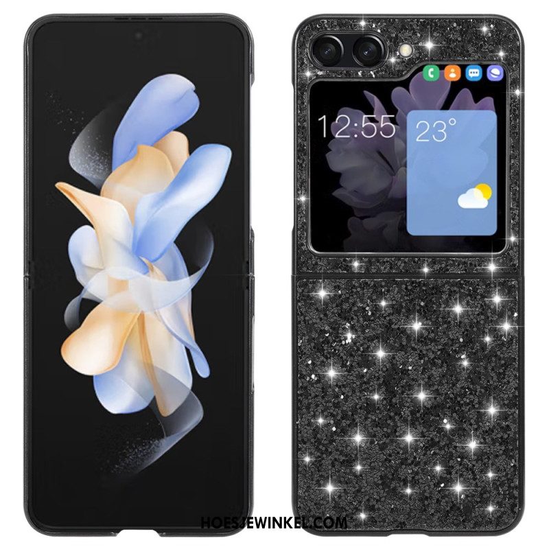 Hoesje Samsung Galaxy Z Flip 7 Fe Glitter Afwerking
