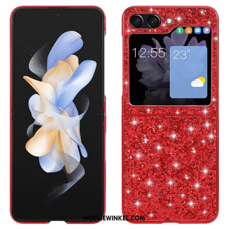 Hoesje Samsung Galaxy Z Flip 7 Fe Glitter Afwerking