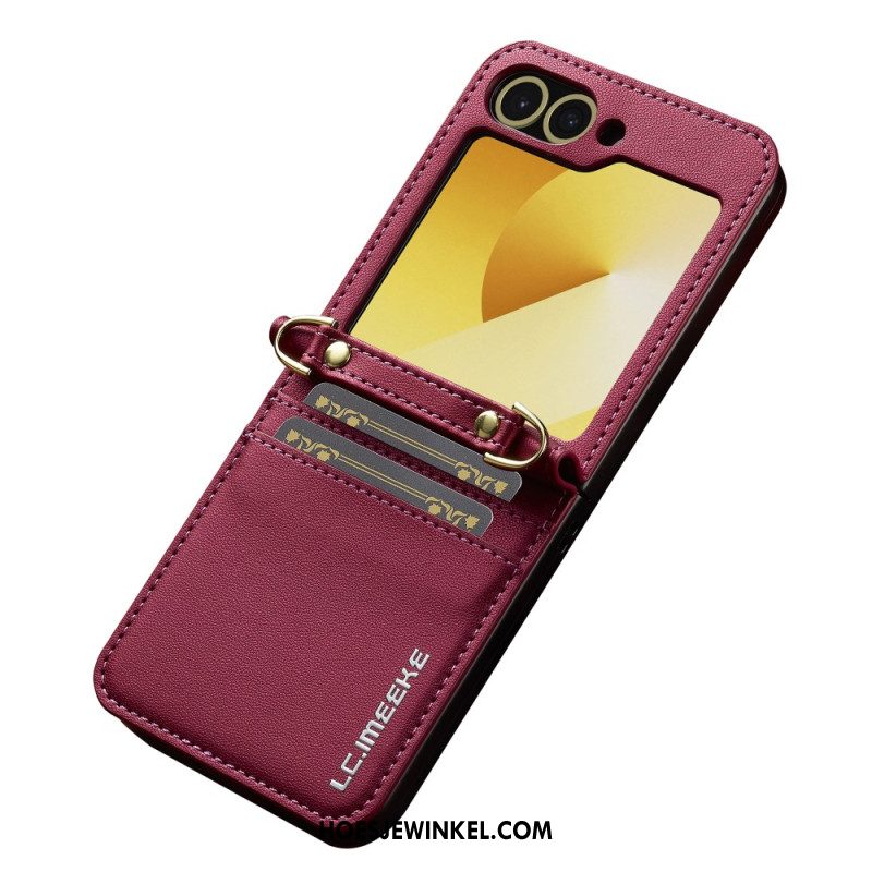 Hoesje Samsung Galaxy Z Flip 7 Fe Kaarthouder En Lange Riem