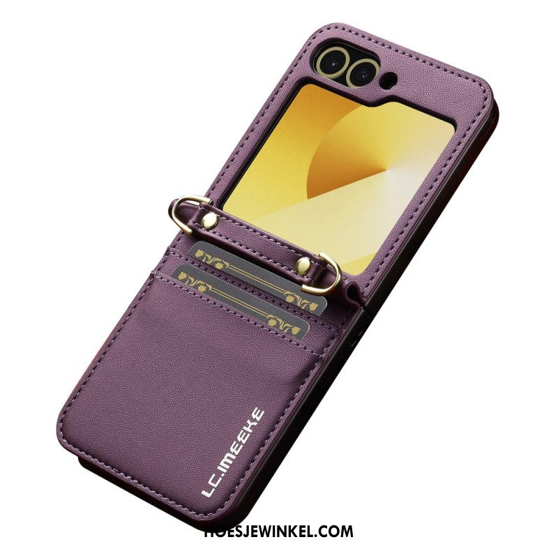 Hoesje Samsung Galaxy Z Flip 7 Fe Kaarthouder En Lange Riem