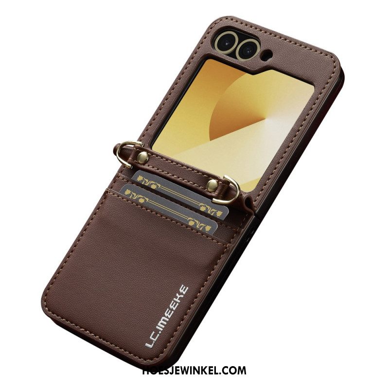 Hoesje Samsung Galaxy Z Flip 7 Fe Kaarthouder En Lange Riem