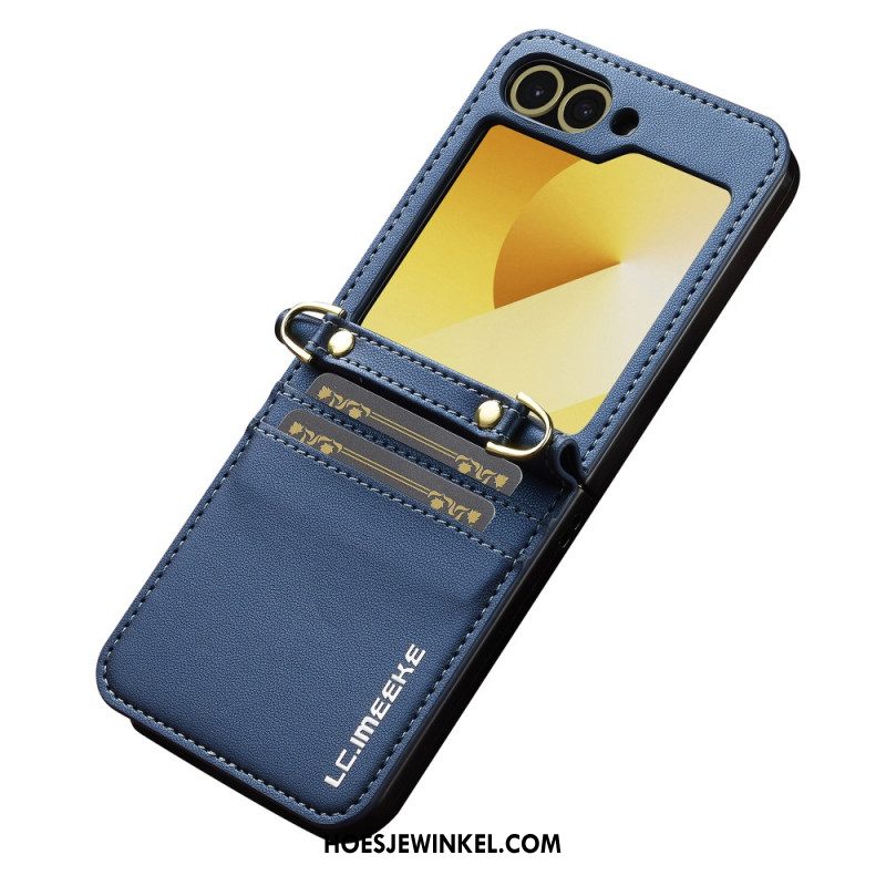 Hoesje Samsung Galaxy Z Flip 7 Fe Kaarthouder En Lange Riem