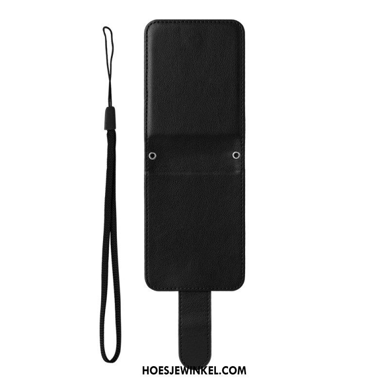 Hoesje Samsung Galaxy Z Flip 7 Fe Kaarthouder Met Leerlook