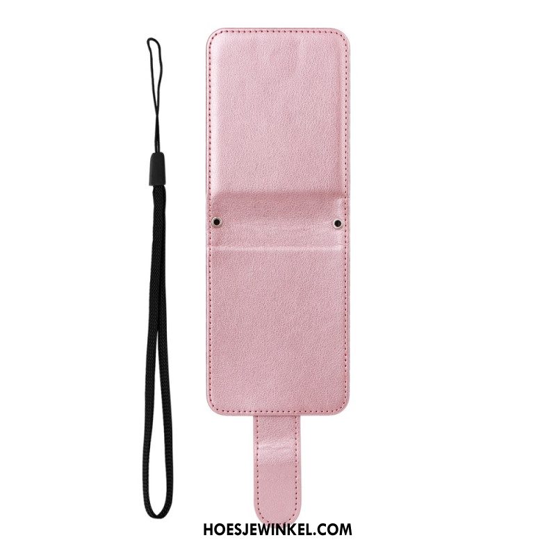 Hoesje Samsung Galaxy Z Flip 7 Fe Kaarthouder Met Leerlook