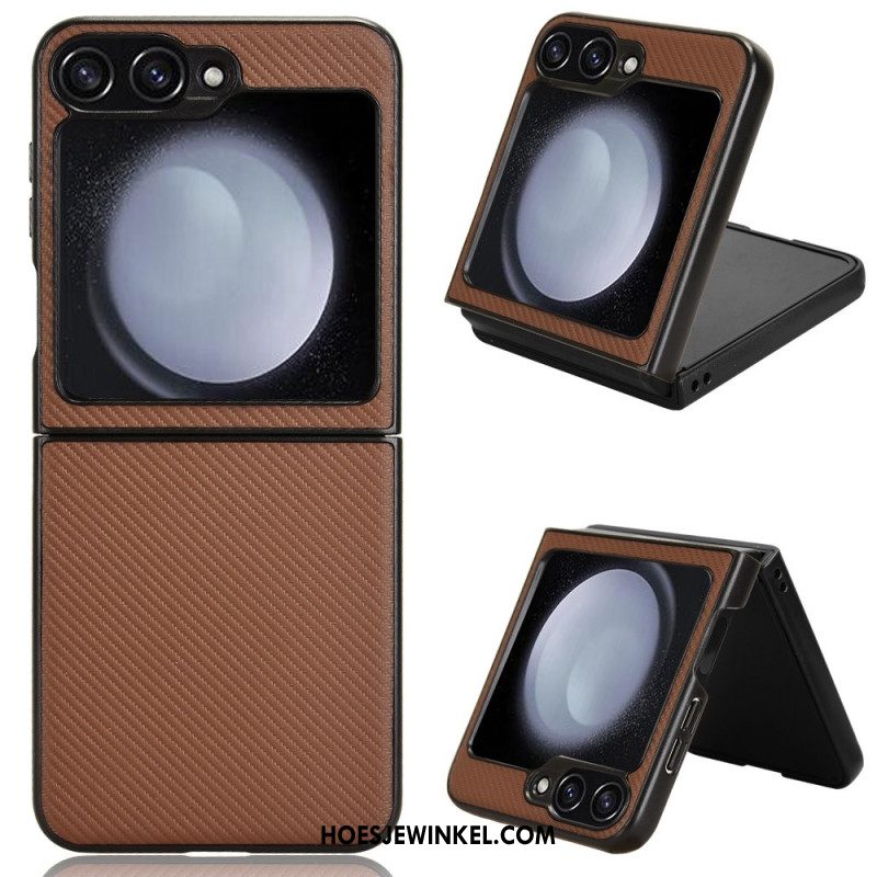 Hoesje Samsung Galaxy Z Flip 7 Fe Koolstofvezeltextuur