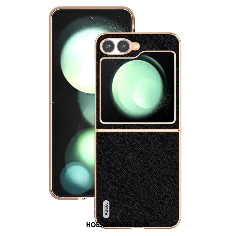 Hoesje Samsung Galaxy Z Flip 7 Fe Leer Met Textuur