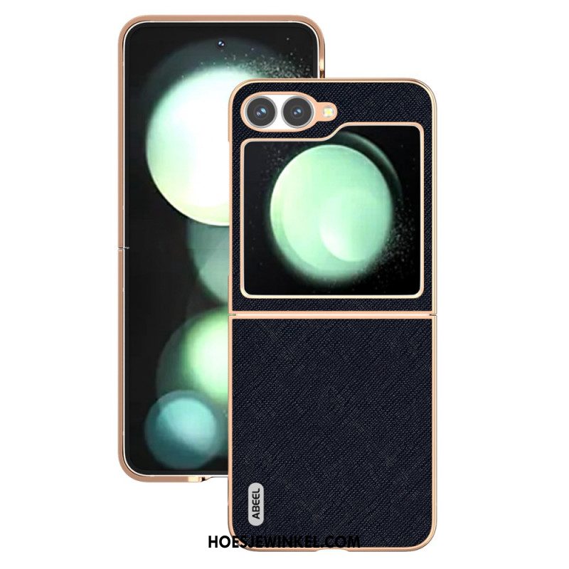 Hoesje Samsung Galaxy Z Flip 7 Fe Leer Met Textuur