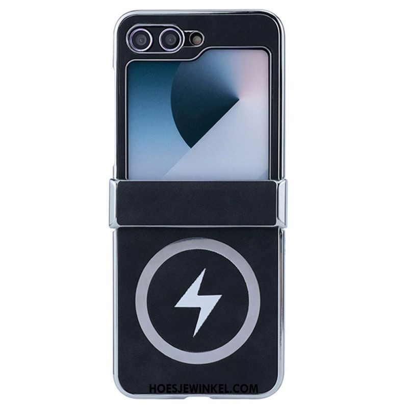 Hoesje Samsung Galaxy Z Flip 7 Fe Magsafe-compatibel Lederlook Bescherming Hoesje