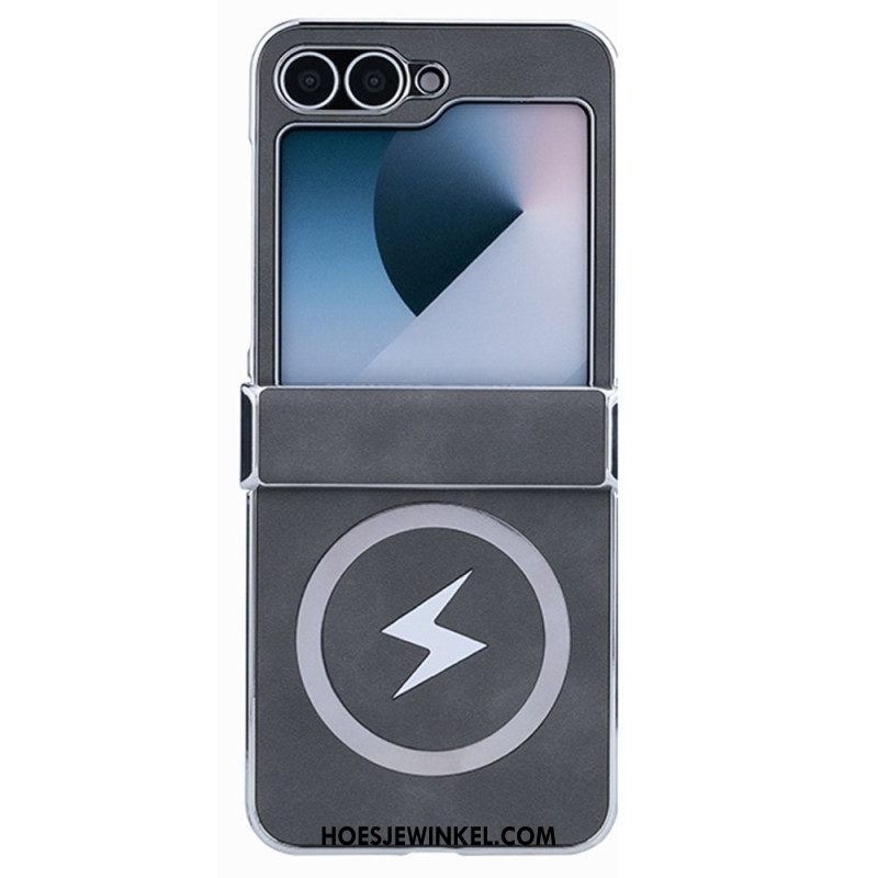 Hoesje Samsung Galaxy Z Flip 7 Fe Magsafe-compatibel Lederlook Bescherming Hoesje