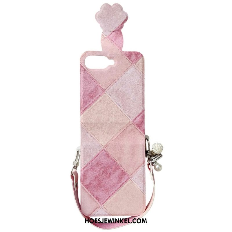 Hoesje Samsung Galaxy Z Flip 7 Fe Retro Met Kattenpootsluiting