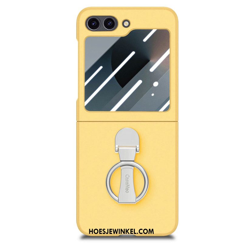 Hoesje Samsung Galaxy Z Flip 7 Fe Ringhouder En Schermbeschermer Voor De Achterkant Bescherming Hoesje
