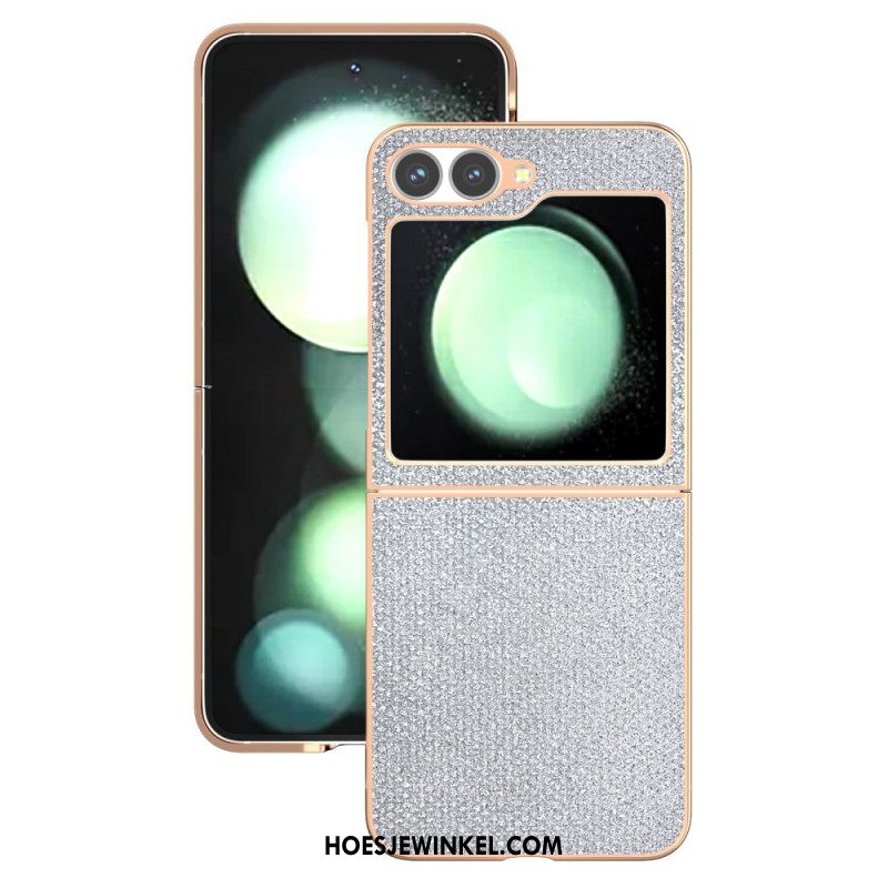 Hoesje Samsung Galaxy Z Flip 7 Fe Strass Textuur Bescherming Hoesje