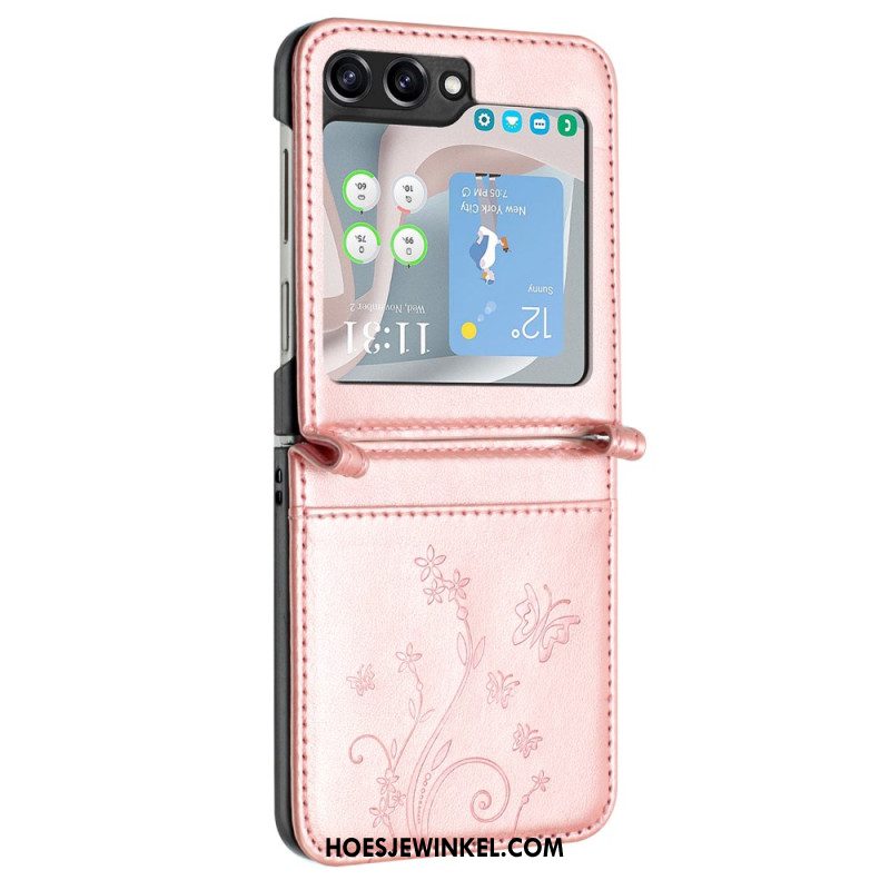 Hoesje Samsung Galaxy Z Flip 7 Fe Vlinders En Bloemen