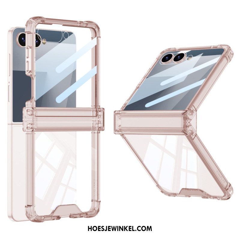 Hoesje Samsung Galaxy Z Flip 7 Gekleurd Doorschijnend Met Airbagbescherming Bescherming Hoesje