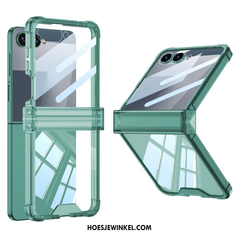 Hoesje Samsung Galaxy Z Flip 7 Gekleurd Doorschijnend Met Airbagbescherming Bescherming Hoesje