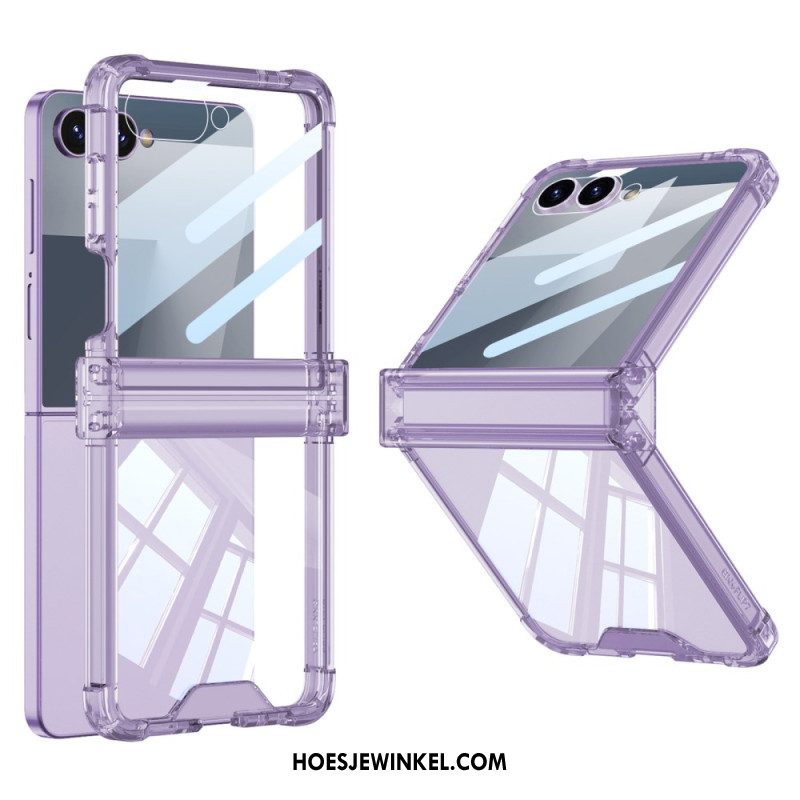 Hoesje Samsung Galaxy Z Flip 7 Gekleurd Doorschijnend Met Airbagbescherming Bescherming Hoesje