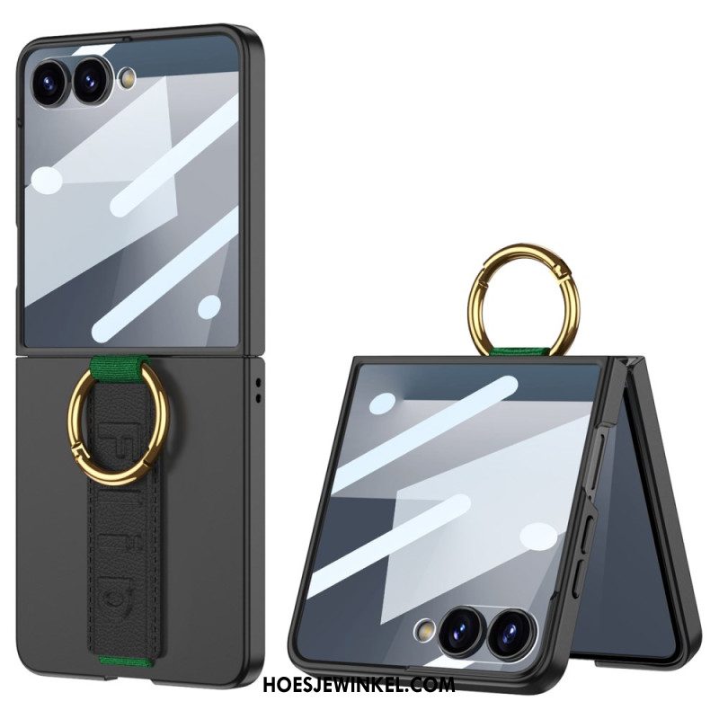 Hoesje Samsung Galaxy Z Flip 7 Gkk Polsbandje En Schermbeschermer Bescherming Hoesje