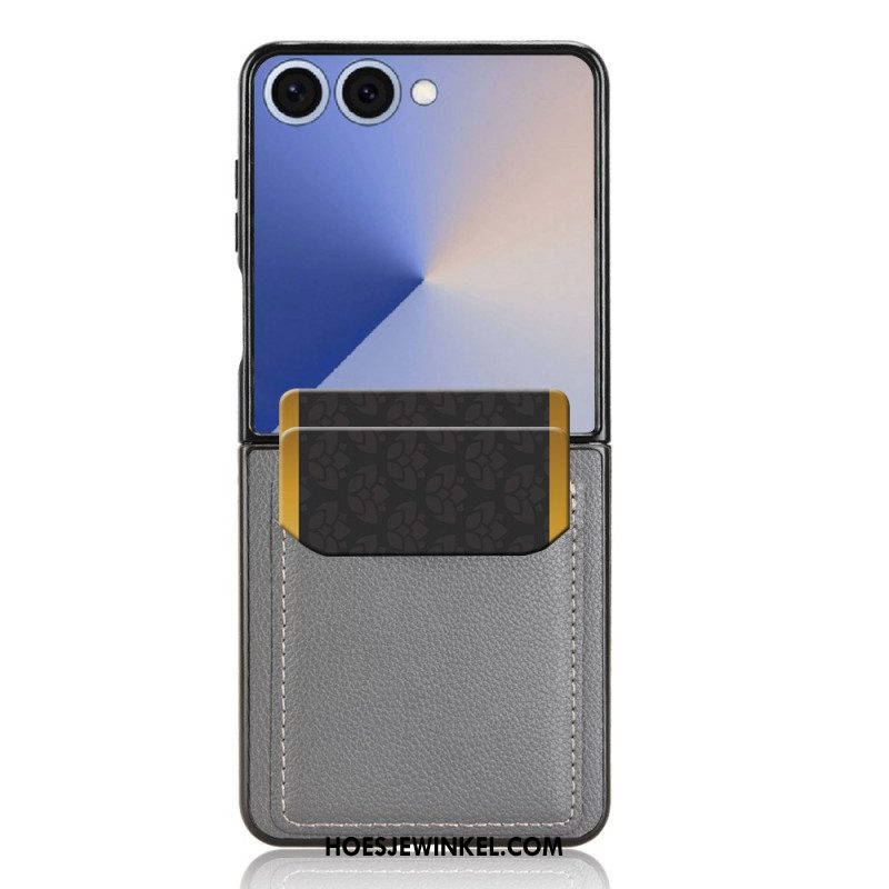 Hoesje Samsung Galaxy Z Flip 7 Kaarthouder In Lederlook