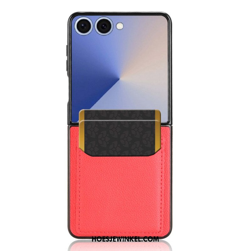 Hoesje Samsung Galaxy Z Flip 7 Kaarthouder In Lederlook