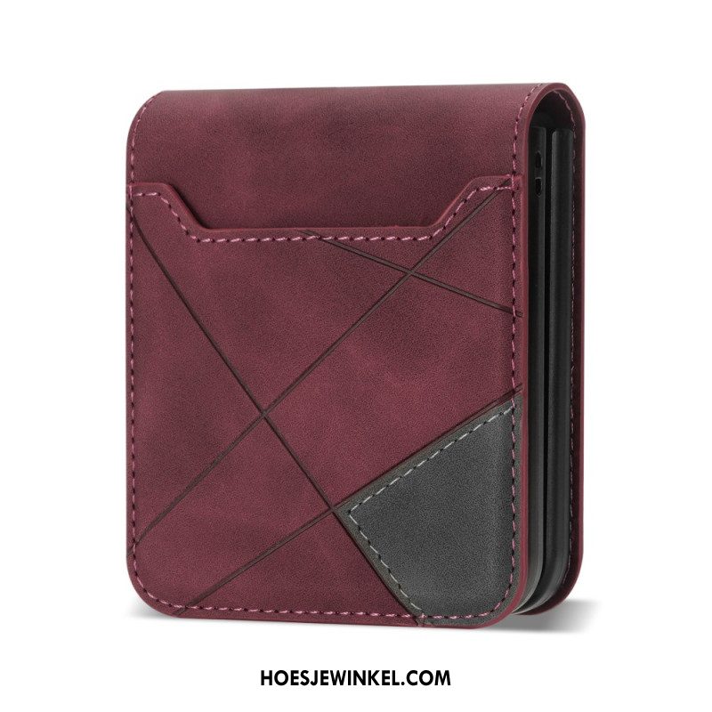 Hoesje Samsung Galaxy Z Flip 7 Kaarthouder Met Patroon