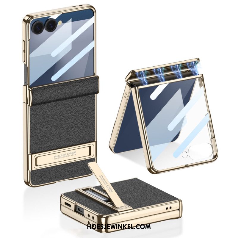 Hoesje Samsung Galaxy Z Flip 7 Kunstleer En Gkk-ondersteuning
