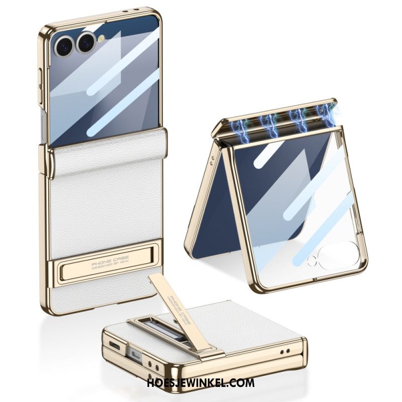 Hoesje Samsung Galaxy Z Flip 7 Kunstleer En Gkk-ondersteuning