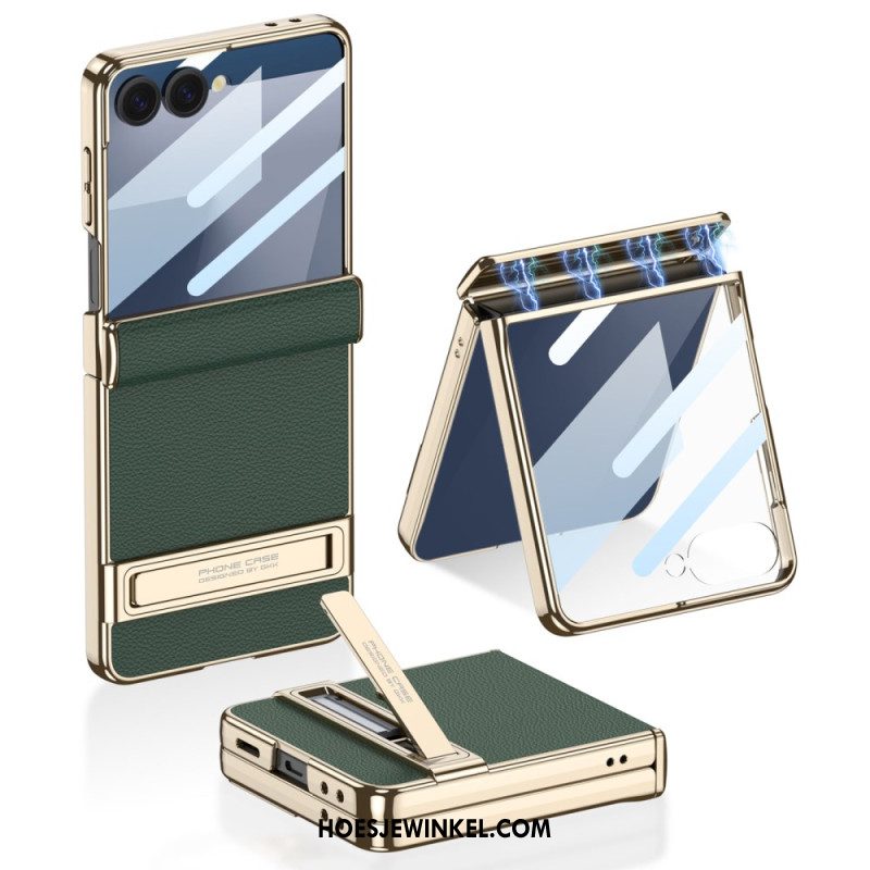 Hoesje Samsung Galaxy Z Flip 7 Kunstleer En Gkk-ondersteuning